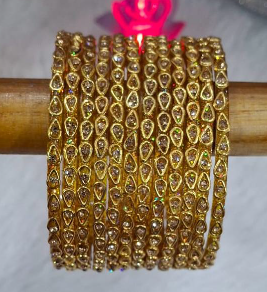Gold mixing glass Bangle