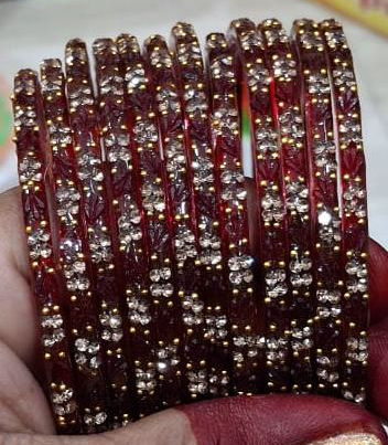 Tulip Crystal Bangles