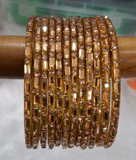 Gold mixing glass Bangle
