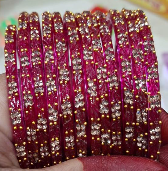 Tulip Crystal Bangles