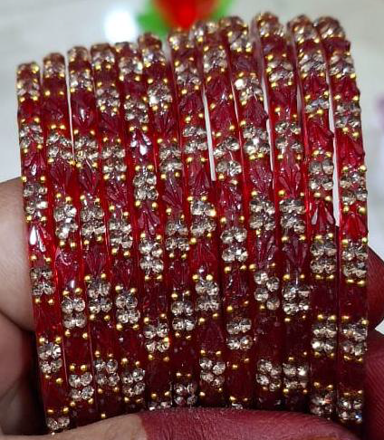 Tulip Crystal Bangles